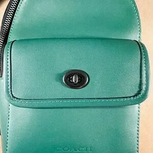 Coach Green and Black Backpack Sleek Design Coach | Bags | Coach Green And Black Backpack Sleek Design  main image 3